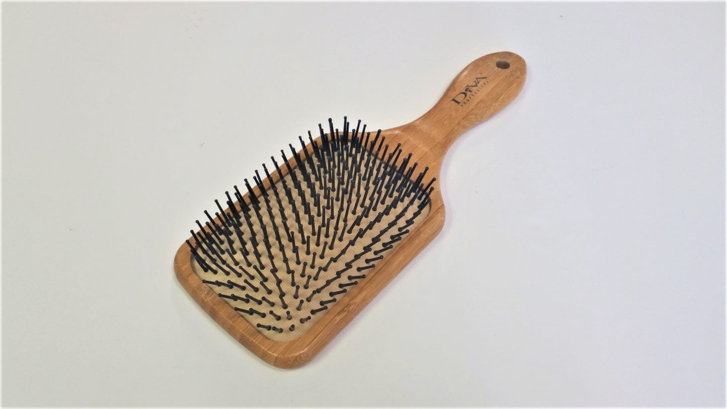 Bamboo Paddle Brush w/Pin BM100P