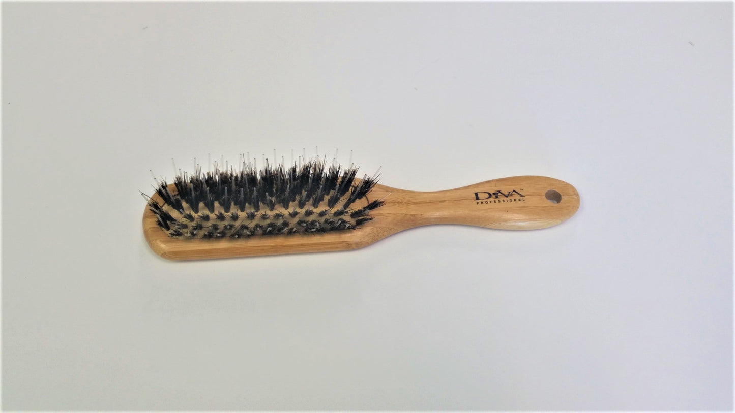 Bamboo Narrow Cushion Brush w/Porcupin  BM105PC