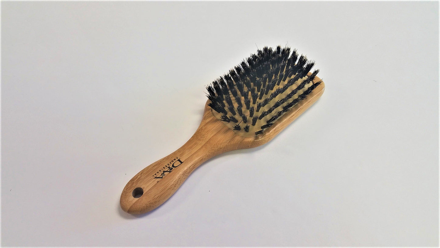 Small Bamboo Paddle Brush w/100%Boar  BM110B