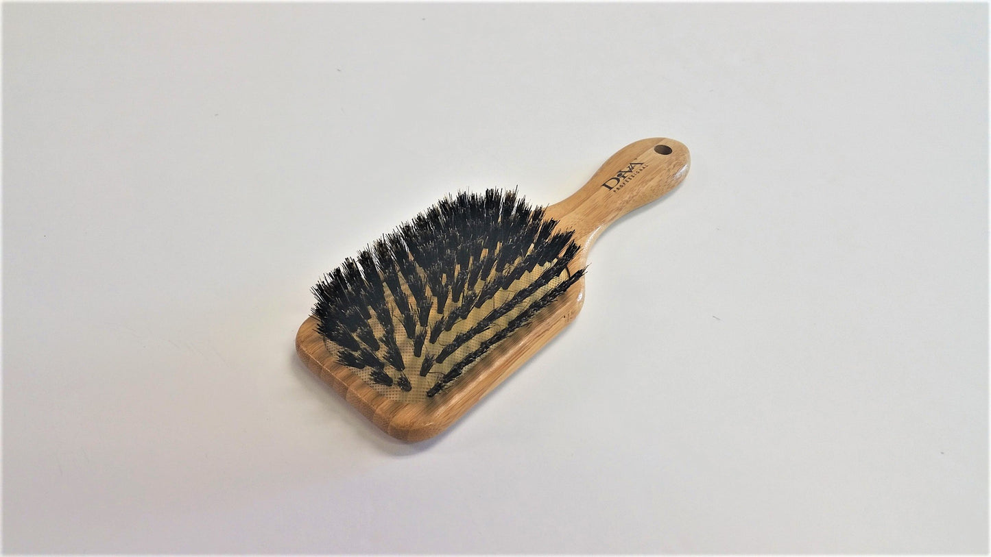 Small Bamboo Paddle Brush w/100%Boar  BM110B