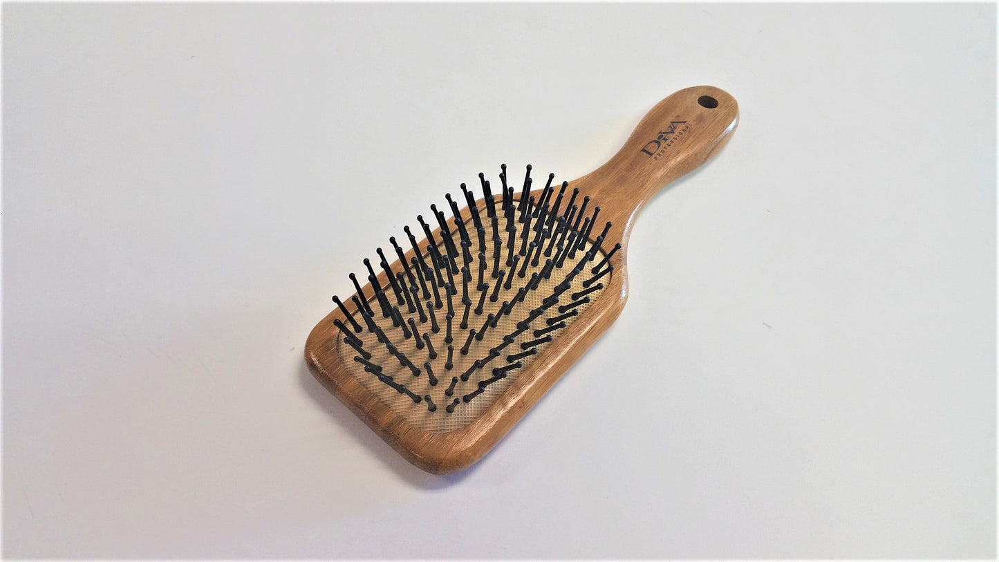 Small Bamboo Paddle Brush w/Pin  BM110P