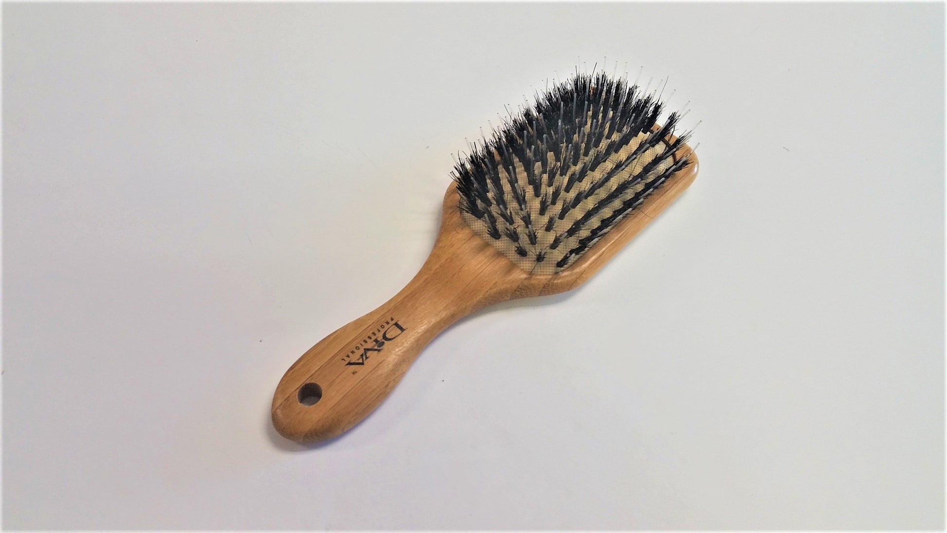 Small Bamboo Paddle Brush w/Porcupin  BM110PC