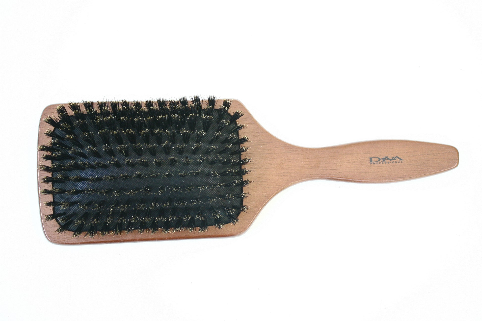 Wooden Paddle W/Soft 100% Boar: Large CW100B