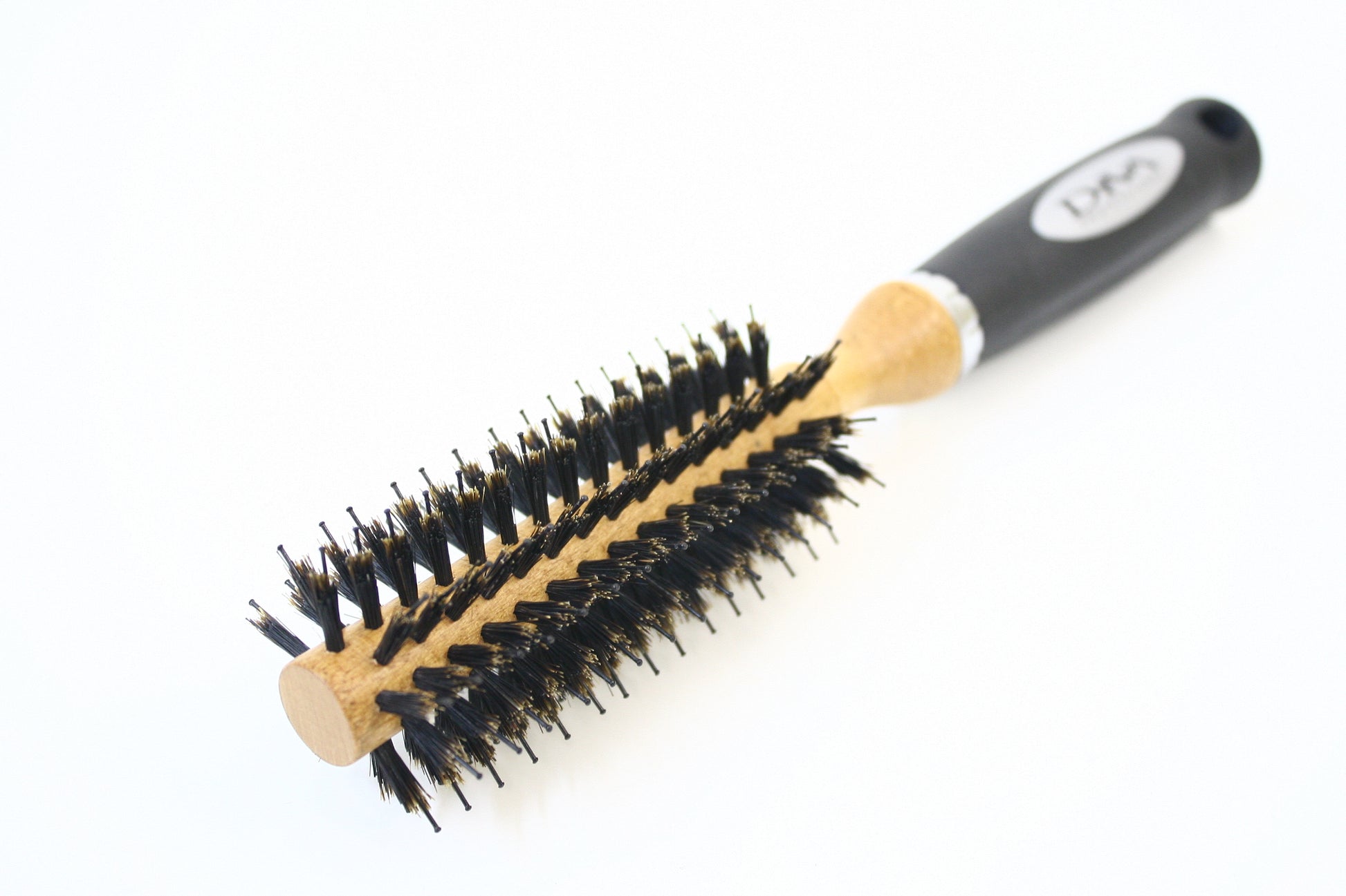Wooden Round Porcupine Brush: Small, 15MM 10 ROW D880WPS